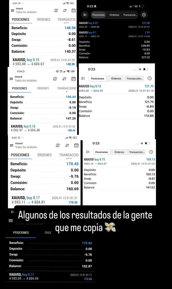 Captura de conversación con un alumno de MB Trading
